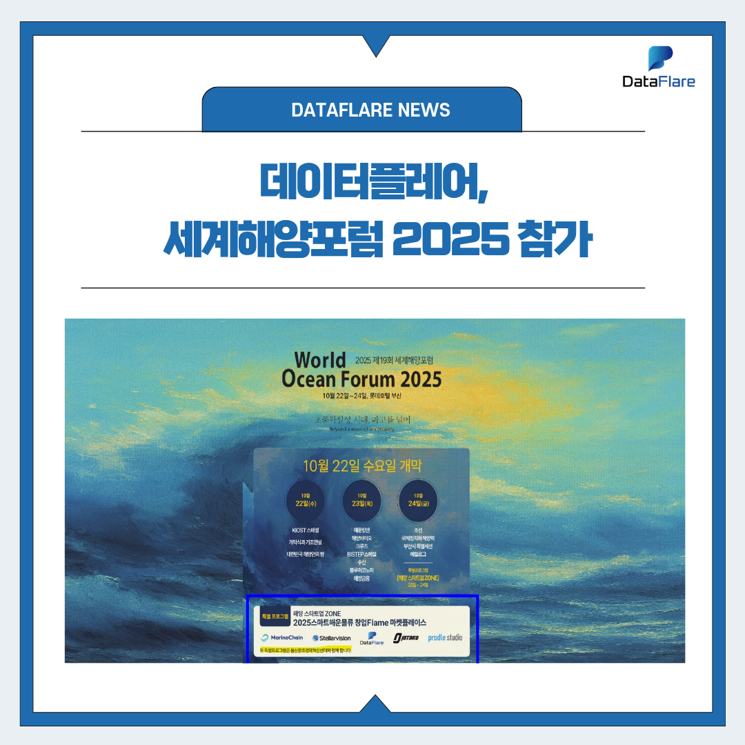 ﻿데이터플레어, 세계해양포럼(World Ocean Forum 2025) 참가